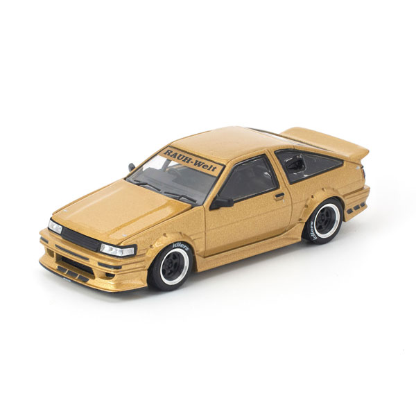 POP RACE 1/64 RWB AE86 GOLD ゴールド ミニカー PR640411 【4月予約】