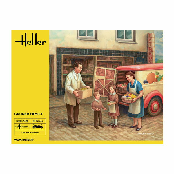 エレール 1/24 街の移動販売ファミリー フィギュア 4体 プラモデル HE82758 【2月予約】