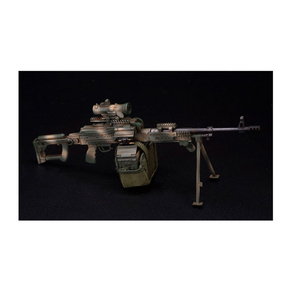 HASUKI 汎用機関銃セット ジャングルカモフラージュ 1/12 アクションフィギュア用完成品オプションパーツ WM-05C 
