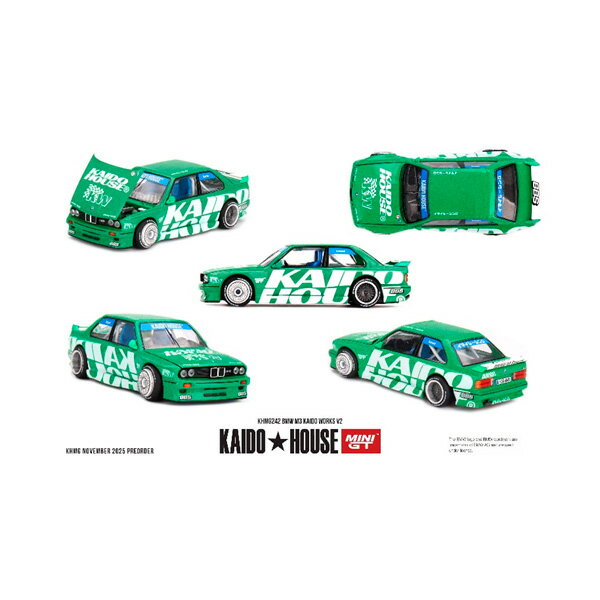 MINI-GT 1/64 BMW M3 Kaido Works V2 (左ハンドル) KAIDO HOUSE × MINI GT ミニカー KHMG242 【5月予約】
