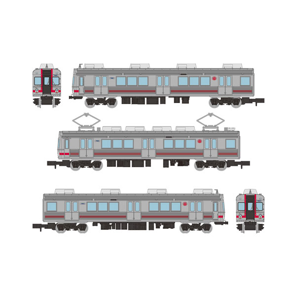 332664 トミーテック 鉄道コレクション 東急電鉄7600系(7601編成) 3両セット 1/150(Nゲージサイズ) 鉄道模型 【4月予約】のサムネイル