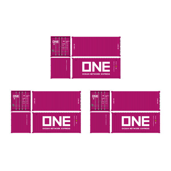 送料無料◆フジミ 1/24 車NEXTシリーズ No.1101 20ft ドライコンテナタイプ ONE (マゼンタ) プラモデル 3個セット 【2月予約】