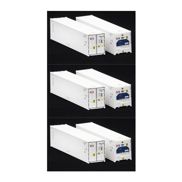 送料無料◆フジミ 1/150スケール Nゲージ 40ft リーファーコンテナ tex 塗装済み完成品 3個セット TNEXT-101 1/150 Train-NEXTシリーズ No.101 【3月予約】