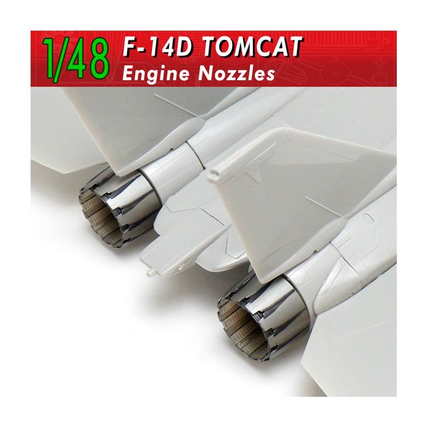 モデリンク 1/48 F-14D トムキャット エンジン 3Dプリント ディテールアップパーツ V72159 【1月予約】