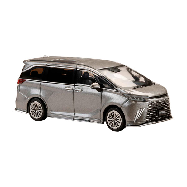 ホビージャパン 1/64 レクサス LM カスタムバージョン 6 シーター 500h (RHD) / ブラックインテリア ソニックチタニウム ミニカー HJ645076BS 【5月予約】