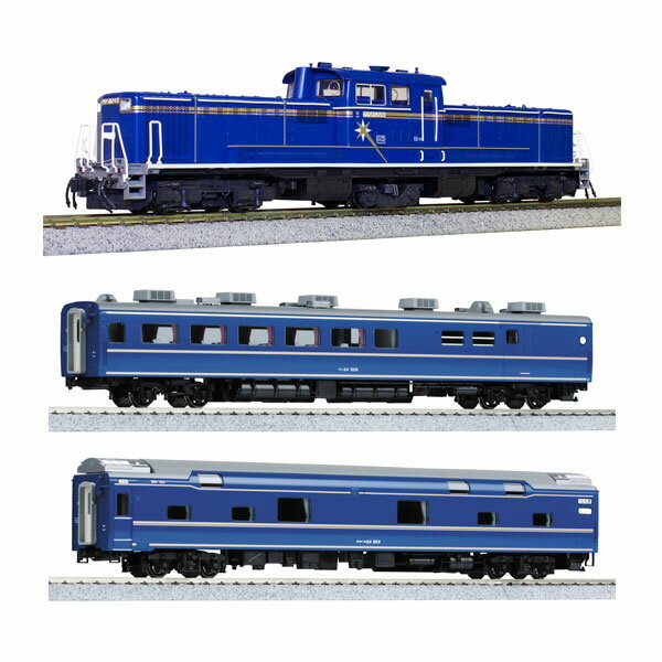 送料無料◆セット販売 1-704A/3-537 KATO カトー (HO) DD51 北斗星色＋24系 寝台特急「北斗星」 オロハ..