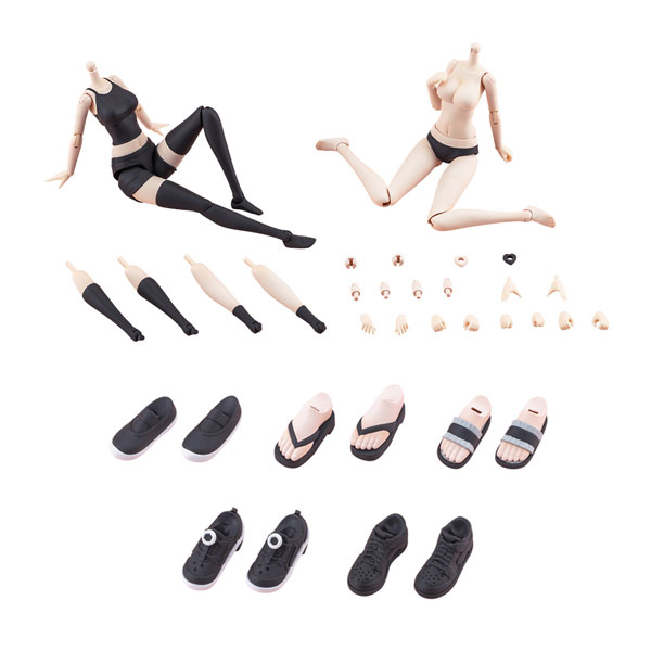 創彩少女庭園 ドレスアップパーツ 2種セット (ボディ (L)/シューズ Vol.1) カラーC Ver. プラモデル コトブキヤ 【6月予約】