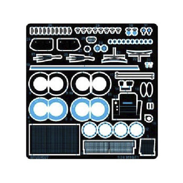 スタジオ27 1/24 ポルシェ911 GT1 アップグレードパーツ ディテールアップパーツ ST27-FP24266 （ZS166566）