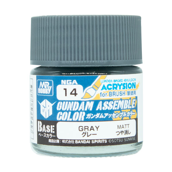 GSIクレオス NGA14 ガンダムアッセンブルカラー ベースカラー グレー 10ml （ZV167356)
