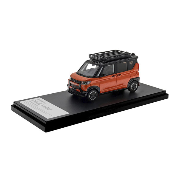 送料無料◆ハイストーリー 1/43 MITSUBISHI DELICA MINI (2023) カスタマイズ サンシャインオレンジメタリック×ブラックマイカ レジンモデル ミニカー HS545OR 【4月予約】