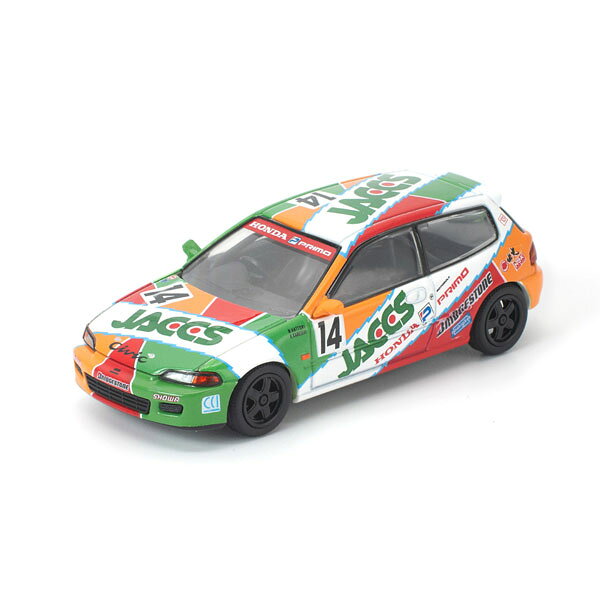 POP RACE 1/64 HONDA CIVIC (EG6) JACCS (ホンダ シビック（EG6）JACCS) ダイキャスト ミニカー PR640465 【未定予約】