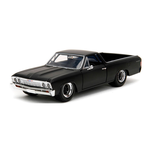 送料無料◆再販 Jada Toys ワイルド・スピードシリーズ 1/24 F＆F 1967 シェビー エルカミーノ (ブラック) ダイキャストモデル ミニカー JADA34413 【3月予約】