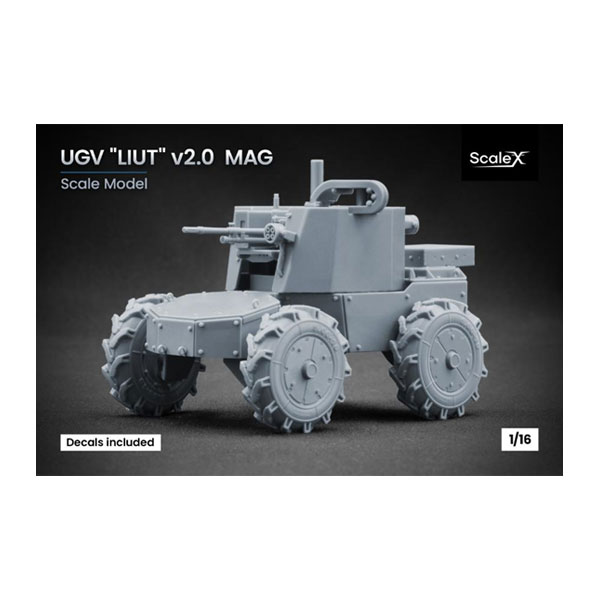 送料無料◆スケールX 1/16 UGV “Liut” v2.0 ロボット車両 /FN MAG機関銃装 ...