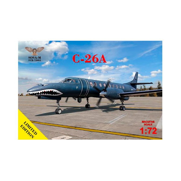 送料無料◆ソヴァ-M 1/72 フェアチャイルド C-26A メトロライナー ターボプロップ輸送機 プラモデル SVM72081 【3月予約】