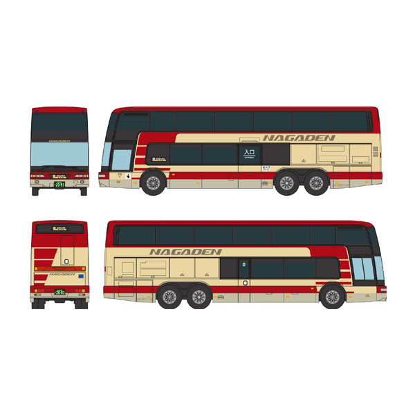 338505 トミーテック ザ・バスコレクション 長電バス 三菱ふそう エアロキング 1/150(Nゲージサイズ) ..