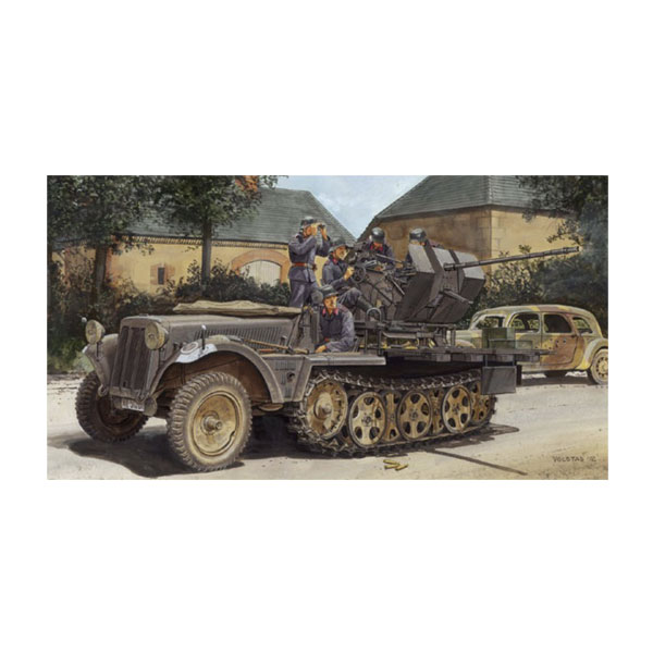 送料無料◆ドラゴン 1/35 WW.II ドイツ軍 Sd.Kfz.10/4 1トンハーフトラック 2cm対空機関砲 Flak30搭載型 1939年生産型 プラモデル DR6739 【4月予約】