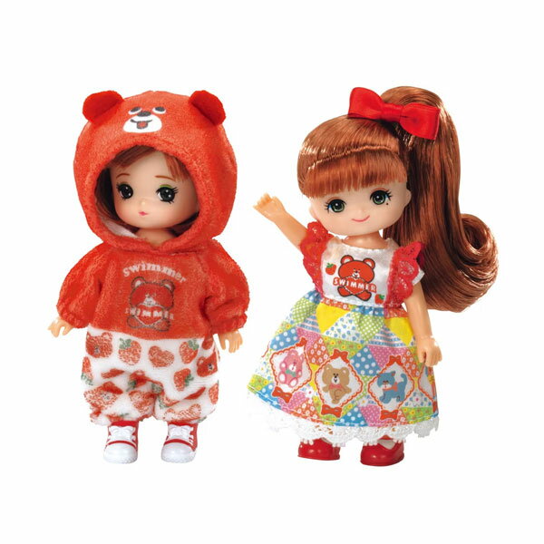 乐天商城 - リカちゃん SWIMMERだいすきミキちゃんマキちゃん タカラトミー （ZD172715）