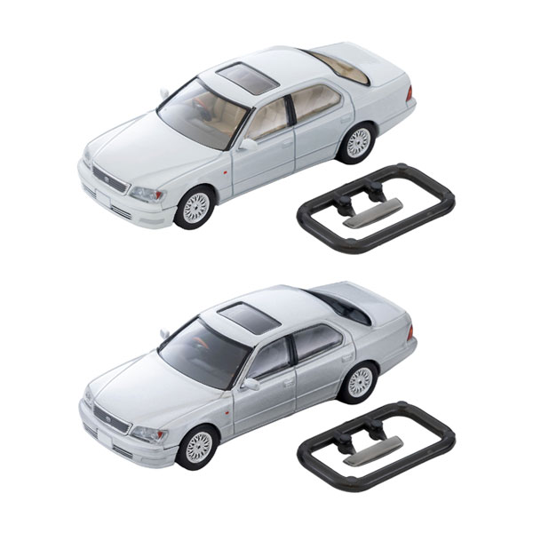 送料無料◆トミカリミテッドヴィンテージNEO トヨタ セルシオ 10th Anniversary EDITION 2種セット (LV-N356c C仕様 白/LV-N356d B仕様 eRバージョン 銀) 1/64 ミニカー トミーテック 340072/340089 【8月予約】