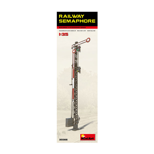 再販 ミニアート 1/35 鉄道信号機 腕木式信号機 1本 プラモデル MA35566 【7月予約】