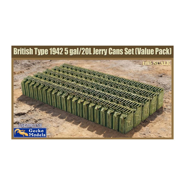 乐天商城 - ゲッコー・モデル 1/35 WW.II 英軍 1942年型 5ガロン/20リットル ジェリ缶セット “バリューパック” プラモデル GEC35GM0158 【5月予約】