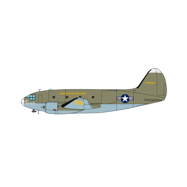 乐天商城 - プラッツ 1/144 アメリカ空軍 C-46D 輸送機 第437輸送航空団 プラモデル PD-27 【7月予約】
