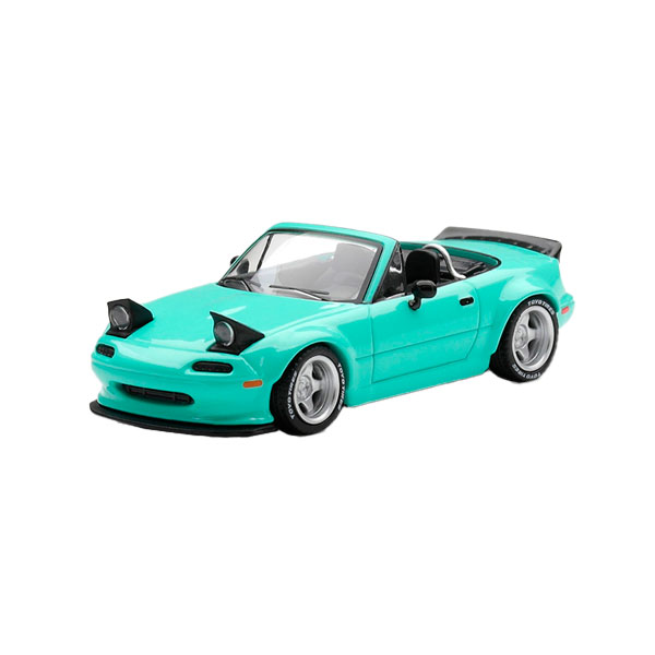 Sedan, Hard Top - MINI GT 1/64 Pandem マツダ MX-5 (NA) ミントグリーン(左ハンドル) ミニカー MGT01249-L 【未定予約】