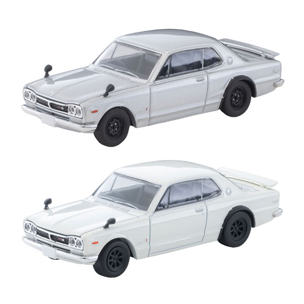 送料無料◆トミカリミテッドヴィンテージNEO 日産 スカイライン ハードトップ 2000GT-R (LV-N 荻窪魂Vol.11 銀/LV-N380a RSワタナベホイール装着車 白) 72年式 1/64 ミニカー トミーテック 336501/336709 【10月予約】（楽天・でじたみん 楽天市場店）