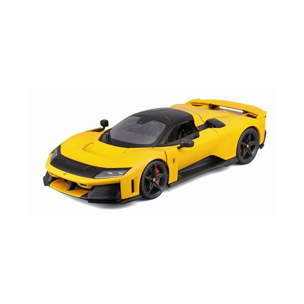 送料無料◆BURAGO 1/18 フェラーリ F80 イエロー ウィンドウボックス ダイキャストモデル ミニカー 18-16022Y 【未定予約】