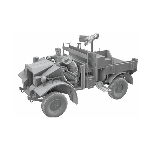 送料無料◆サンダーモデル 1/35 英 F8-cwt偵察用LRDG砂漠挺身隊トラック限定品 フィギュア2体武器部品 プラモデル TB35314 【6月予約】