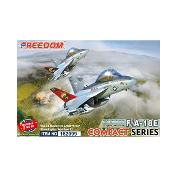 フリーダムモデルキット コンパクトシリーズ F/A-18E スーパーホーネット VFA-31 トムキャッターズ 米海軍 プラモデル FRE162099 【6月予約】