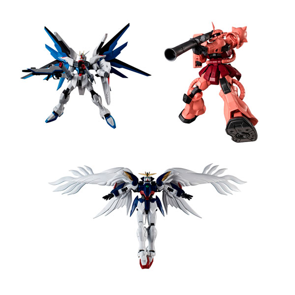 送料無料◆GUNDAM UNIVERSE 3種セット (FREEDOM GUNDAM フリーダムガンダム/WING GUNDAM ZERO(EW) ウイングガンダムゼロ(EW)/CHAR’S ZAKU II シャア専用ザクII) RENEWAL リニューアル バンダイスピリッツ 【10月予約】