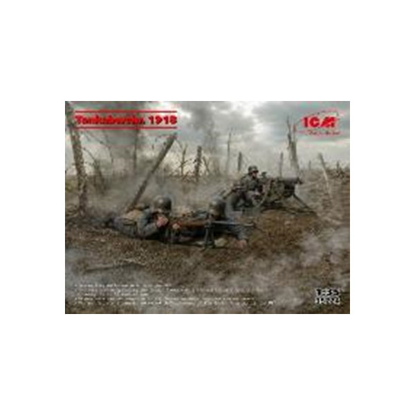 ICM 35724 1/35 WW1 ドイツ陸軍対戦車部隊 1918 プラモデル 【9月予約】