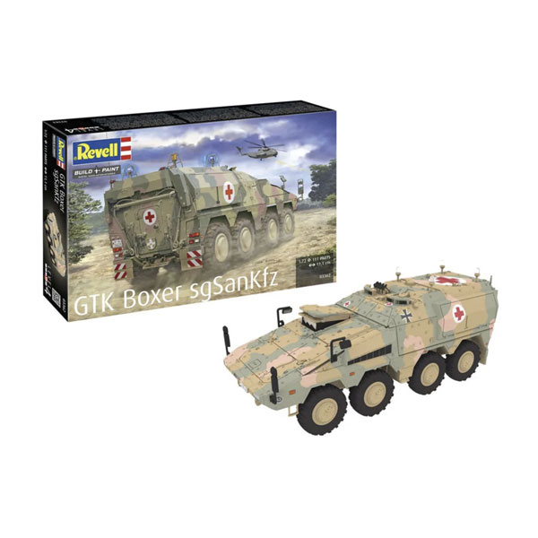 再販 ドイツレベル 1/72 GTK ボクサー cgSanKfz プラモデル 03362 【6月予約】