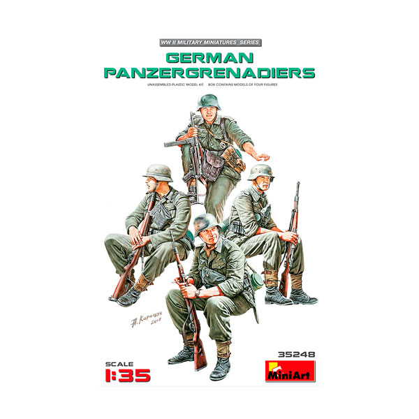 再販 ミニアート 1/35 ドイツ 擲弾兵戦車部隊 装甲擲弾兵 4体入 プラモデル MA3524...