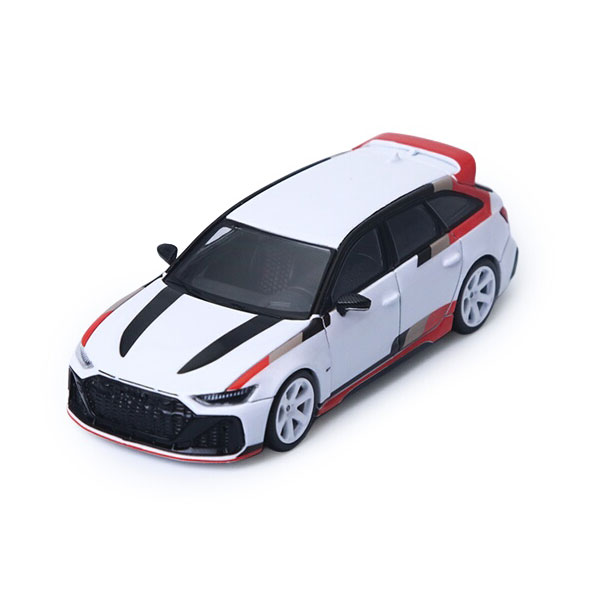 発売予定日入荷日未定メーカーATS-MODELS登場作品---商品詳細ATS MODELSより、白×黒×赤のレーシングスタイルをまとった限定仕様「RS 6 Avant GT」のご紹介です。1/64スケールで精密再現したコレクター向けミニカーです。ボディの造形、グリル、ホイール、リアディフューザーまで細部にこだわり、実車の迫力をそのまま手のひらサイズに凝縮しています。ケースとベースが付属しますのでコレクションに最適です。原型製作---サイズ1/64スケール商品仕様■素材：ダイキャスト/ABS/その他パッケージ---備考2026年10月発売予定ですが、発売が大幅に変更となる可能性があるため、入荷日未定とさせていただいております。※商品の画像は試作品、実機・実車、イメージCGなどを内容の補助的説明として掲載いたしておりますので、実際の商品と異なる場合が御座います。個数制限お1人様2個まで■ ご予約商品全般に関するご注意当店では十分な数量を発注したうえでご予約を承っておりますが、生産上の都合などにより、入荷直前で数量を調整されてしまう場合が稀に御座います。その場合メールでご連絡のうえ、原則ご注文先着順でのご提供となります。また、複数個のご注文を減数させて頂いたり、ご注文自体を取り消しとさせて頂く場合が御座います。予めご了承頂けますようお願い致します。※2019年4月1日より、ご予約商品はお支払い方法に関わらず単体のみでの受付となります。上記日時以降にご予約商品を複数同時にご注文された場合、自動的にキャンセル処理が行われますのでご注意下さい。2019年3月31日以前にご注文の場合、同梱・分割につきましては以下からご確認下さい。ご注文管理システム概要※商品の大幅な延期についてメーカーの都合により発売の大幅な遅れが発生する可能性がございます。発売延期発生から1年以上情報が途絶えたものは、当店の判断で受注を一旦白紙とさせて頂く場合が御座います。正確な情報が入り次第、改めて受注を取り直し致します。また、2019年4月1日より、注文日より1年以上経過したご注文は、システム上強制キャンセルされることとなりました。予めご了承下さい。※ご予約商品のキャンセルについてご注文のキャンセルは発売延期時等も含み原則不可となりますので、十分ご検討の上お申し込み下さい。代金引換発送後の受け取り拒否などは、往復分の送料等諸経費をご請求させて頂きます。尚、複数個（2個以上）のご注文、海外メーカーの商品、1万円を超える高額商品のご注文はキャンセルを一切承る事が出来ませんので、十分ご検討のうえご注文下さい。また、キャンセル履歴のある方のご注文は、当店の判断でご注文をお断りさせて頂く場合が御座いますので予めご了承下さい。※商品の発送時期について◎ ご予約商品は入荷翌営業日より発送されます。営業日に付きましては、トップページのカレンダーをご確認下さい。入荷日が週末にあたる場合は、翌週の発送になります。お急ぎの発送に対応出来ない場合が御座いますので予めご了承下さい。※長期のお取り置きはしておりません。※当社が運営する他店舗でのご注文とはおまとめが出来ません。※お引越しや長期出張の際は事前にメールでご連絡下さい。※ラッピングサービス、海外発送は行っておりませんので予めご了承下さい。JAN CODE：6979358050095