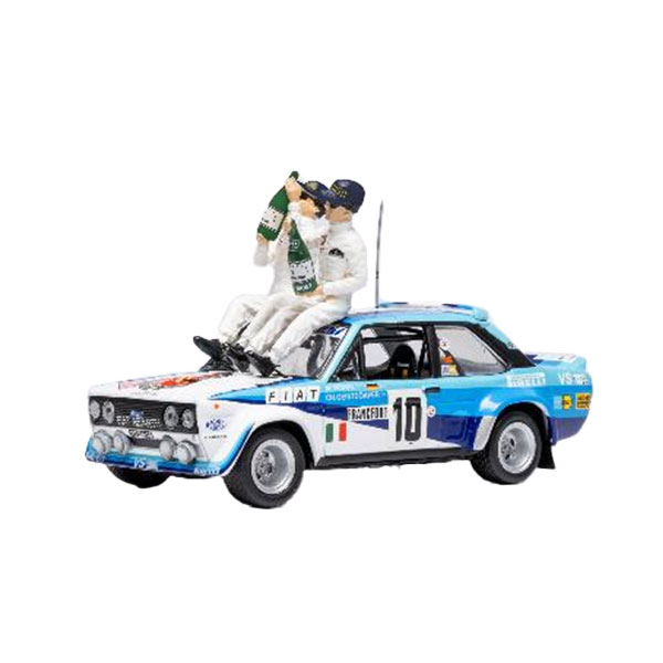IXO 1/43 フィアット 131 アバルト 1980年モンテカルロラリー 優勝 ＃10 W.Rohrl/C.Geistdorfer フィギュア付 ミニカー SPRM00280 