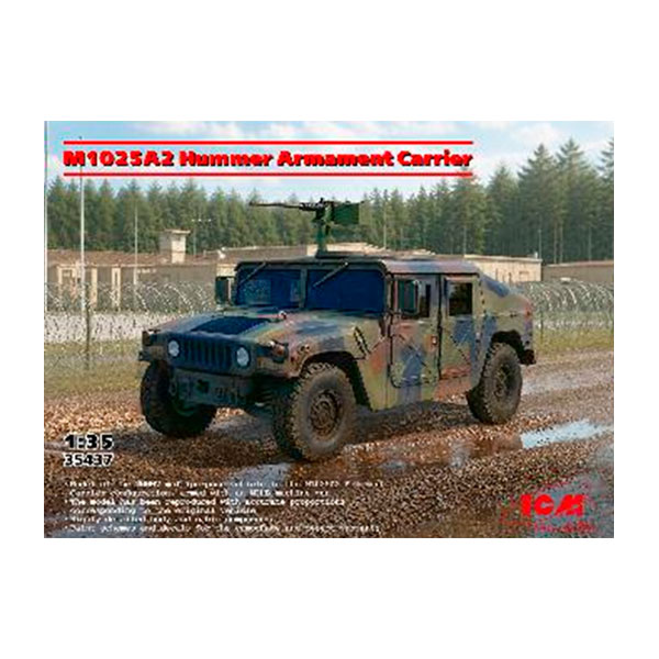 送料無料◆ICM 1/35 M1025A2 ハマー 武装型 w/M2HB 機関銃 プラモデル 35437 【10月予約】