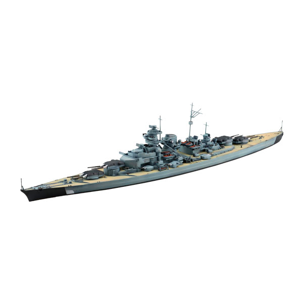 発売予定日2026年11月予定メーカーアオシマ登場作品---商品詳細1/700ウォーターラインシリーズに、ドイツ海軍戦艦「ビスマルク」が再登場。1941年5月、北大西洋の洋上で鋼鉄の大海獣とも称される戦艦同士の戦いが繰り広げられました。その主役となったのはドイツ海軍の戦艦ビスマルク。数日前にはその主砲砲弾でイギリス海軍の誇りである巡洋戦艦フッドを撃沈したのですが、執拗なイギリス海軍の追撃から逃れきれず、イギリス戦艦2隻を主力とする水上部隊に包囲され最期の戦いに臨むことになったのです。本キットはドイツ海軍の象徴である「ビスマルク」をシンプルかつ的確なパーツ構成で再現しています。カラー印刷の塗装説明図を新規で追加しました。●カラー塗装図を新たに付属〈艦種〉戦艦〈国籍〉海外艦船原型製作---サイズ1/700スケール商品仕様プラスチックモデルキットパッケージ---備考※組み立て・塗装の必要なプラモデルです。完成品ではございませんのでご注意ください。※商品の画像は試作品、実機・実車、イメージCGなどを内容の補助的説明として掲載いたしておりますので、実際の商品と異なる場合が御座います。個数制限お1人様3個まで■ ご予約商品全般に関するご注意当店では十分な数量を発注したうえでご予約を承っておりますが、生産上の都合などにより、入荷直前で数量を調整されてしまう場合が稀に御座います。その場合メールでご連絡のうえ、原則ご注文先着順でのご提供となります。また、複数個のご注文を減数させて頂いたり、ご注文自体を取り消しとさせて頂く場合が御座います。予めご了承頂けますようお願い致します。※2019年4月1日より、ご予約商品はお支払い方法に関わらず単体のみでの受付となります。上記日時以降にご予約商品を複数同時にご注文された場合、自動的にキャンセル処理が行われますのでご注意下さい。2019年3月31日以前にご注文の場合、同梱・分割につきましては以下からご確認下さい。ご注文管理システム概要※商品の大幅な延期についてメーカーの都合により発売の大幅な遅れが発生する可能性がございます。発売延期発生から1年以上情報が途絶えたものは、当店の判断で受注を一旦白紙とさせて頂く場合が御座います。正確な情報が入り次第、改めて受注を取り直し致します。また、2019年4月1日より、注文日より1年以上経過したご注文は、システム上強制キャンセルされることとなりました。予めご了承下さい。※ご予約商品のキャンセルについてご注文のキャンセルは発売延期時等も含み原則不可となりますので、十分ご検討の上お申し込み下さい。代金引換発送後の受け取り拒否などは、往復分の送料等諸経費をご請求させて頂きます。尚、複数個（2個以上）のご注文、海外メーカーの商品、1万円を超える高額商品のご注文はキャンセルを一切承る事が出来ませんので、十分ご検討のうえご注文下さい。また、キャンセル履歴のある方のご注文は、当店の判断でご注文をお断りさせて頂く場合が御座いますので予めご了承下さい。※商品の発送時期について◎ ご予約商品は入荷翌営業日より発送されます。営業日に付きましては、トップページのカレンダーをご確認下さい。入荷日が週末にあたる場合は、翌週の発送になります。お急ぎの発送に対応出来ない場合が御座いますので予めご了承下さい。※長期のお取り置きはしておりません。※当社が運営する他店舗でのご注文とはおまとめが出来ません。※お引越しや長期出張の際は事前にメールでご連絡下さい。※ラッピングサービス、海外発送は行っておりませんので予めご了承下さい。JAN CODE：4905083205846