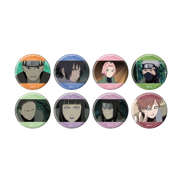 무료 배송 ◆ 캔 배지 [NARUTO - 나루토 - 질풍전] 22 / 세트 2 완성 세트 (전 8 종) (장면 사진 일러스트) A3 [8 월 예약]