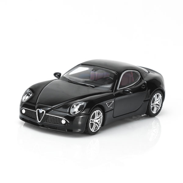 MOTORHELIX 1/64 アルファロメオ 8C Competizione 2008 Metallic Black ダイキャストモデル ミニカー M69053 