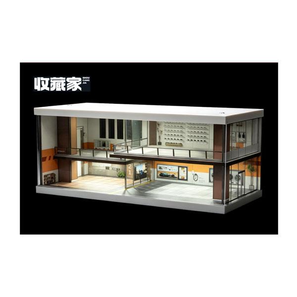 発売予定日入荷日未定メーカー収蔵家登場作品---商品詳細収蔵家の1/64スケールジオラマシリーズより、「カーディーラーショールーム (Beige/Brown)」が登場！塗装済みの組み立て式で、接着剤は不要。ライト付仕様です。※画像のミニカーやフィギュアは商品には含まれません。原型製作---サイズパッケージサイズ：35×23.7×5.9cm商品仕様1/64スケール用 塗装済み組み立て式ジオラマ(接着剤不要・ライト付)パッケージ---備考2026年8月以降発売予定ですが、発売が大幅に変更となる可能性があるため、入荷日未定とさせていただいております。※商品の画像は試作品、実機・実車、イメージCGなどを内容の補助的説明として掲載いたしておりますので、実際の商品と異なる場合が御座います。※こちらの商品は送料無料とさせて頂きます。※商品の画像は試作品、実機・実車、イメージCGなどを内容の補助的説明として掲載いたしておりますので、実際の商品と異なる場合が御座います。個数制限お1人様2個まで■ ご予約商品全般に関するご注意当店では十分な数量を発注したうえでご予約を承っておりますが、生産上の都合などにより、入荷直前で数量を調整されてしまう場合が稀に御座います。その場合メールでご連絡のうえ、原則ご注文先着順でのご提供となります。また、複数個のご注文を減数させて頂いたり、ご注文自体を取り消しとさせて頂く場合が御座います。予めご了承頂けますようお願い致します。※2019年4月1日より、ご予約商品はお支払い方法に関わらず単体のみでの受付となります。上記日時以降にご予約商品を複数同時にご注文された場合、自動的にキャンセル処理が行われますのでご注意下さい。2019年3月31日以前にご注文の場合、同梱・分割につきましては以下からご確認下さい。ご注文管理システム概要※商品の大幅な延期についてメーカーの都合により発売の大幅な遅れが発生する可能性がございます。発売延期発生から1年以上情報が途絶えたものは、当店の判断で受注を一旦白紙とさせて頂く場合が御座います。正確な情報が入り次第、改めて受注を取り直し致します。また、2019年4月1日より、注文日より1年以上経過したご注文は、システム上強制キャンセルされることとなりました。予めご了承下さい。※ご予約商品のキャンセルについてご注文のキャンセルは発売延期時等も含み原則不可となりますので、十分ご検討の上お申し込み下さい。代金引換発送後の受け取り拒否などは、往復分の送料等諸経費をご請求させて頂きます。尚、複数個（2個以上）のご注文、海外メーカーの商品、1万円を超える高額商品のご注文はキャンセルを一切承る事が出来ませんので、十分ご検討のうえご注文下さい。また、キャンセル履歴のある方のご注文は、当店の判断でご注文をお断りさせて頂く場合が御座いますので予めご了承下さい。※商品の発送時期について◎ ご予約商品は入荷翌営業日より発送されます。営業日に付きましては、トップページのカレンダーをご確認下さい。入荷日が週末にあたる場合は、翌週の発送になります。お急ぎの発送に対応出来ない場合が御座いますので予めご了承下さい。※長期のお取り置きはしておりません。※当社が運営する他店舗でのご注文とはおまとめが出来ません。※お引越しや長期出張の際は事前にメールでご連絡下さい。※ラッピングサービス、海外発送は行っておりませんので予めご了承下さい。JAN CODE：4580198725771
