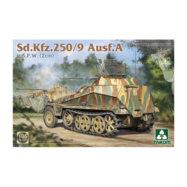 送料無料◆タコム 1/35 Sd.Kfz.250/9 A型 Ie.S.P.W. (2cm KwK 38機関砲) ドライバー...