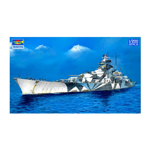 送料無料◆トランペッター 1/200 ドイツ海軍戦艦 テルピッツ プラモデル 03703 【11月予約】