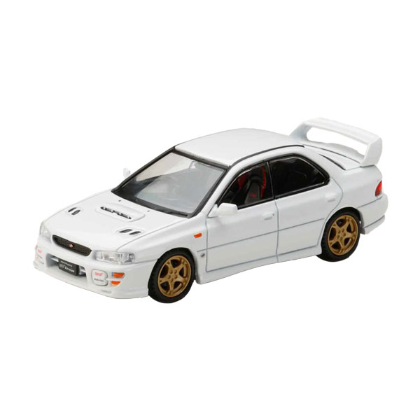 ホビージャパン 1/64 SUBARU IMPREZA WRXSTi Ver.VI (GC8G) 1999 ピュアホワイト ミニカー HJ646013AW 【未定予約】