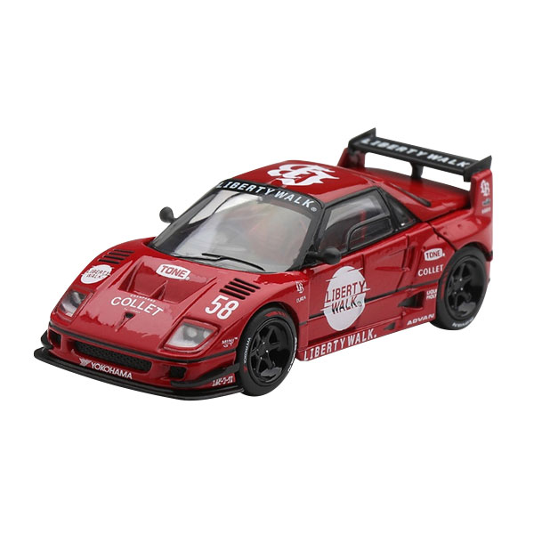 発売予定日入荷日未定メーカーMINI GT登場作品---商品詳細1/64スケールで新旧スポーツカーやレーシングカーを精密にモデル化しているMINI GTから、「東京オートサロン2024」でデビューしたリバティーウォークのカスタムカー「LB40」のバリエーションが登場。この「LB40」シリーズは、フェラーリ F40をモチーフに開発したボディキットを、軽自動車のスーパーカーであるマツダ AZ-1に落とし込んだ可愛らしさが爆発的な人気を呼びました。オートサロンでの実車のボディ色は白1色や白地に日の丸でしたが、今回のMINI GTによるバリエーションは、日の丸カラーを反転したような赤いボディ色となっています。原型製作---サイズ1/64スケール商品仕様ダイキャスト製ミニカーパッケージ---備考2026年11月発売予定ですが、発売が大幅に変更となる可能性があるため、入荷日未定とさせていただいております。※商品の画像は試作品、実機・実車、イメージCGなどを内容の補助的説明として掲載いたしておりますので、実際の商品と異なる場合が御座います。個数制限お1人様2個まで■ ご予約商品全般に関するご注意当店では十分な数量を発注したうえでご予約を承っておりますが、生産上の都合などにより、入荷直前で数量を調整されてしまう場合が稀に御座います。その場合メールでご連絡のうえ、原則ご注文先着順でのご提供となります。また、複数個のご注文を減数させて頂いたり、ご注文自体を取り消しとさせて頂く場合が御座います。予めご了承頂けますようお願い致します。※2019年4月1日より、ご予約商品はお支払い方法に関わらず単体のみでの受付となります。上記日時以降にご予約商品を複数同時にご注文された場合、自動的にキャンセル処理が行われますのでご注意下さい。2019年3月31日以前にご注文の場合、同梱・分割につきましては以下からご確認下さい。ご注文管理システム概要※商品の大幅な延期についてメーカーの都合により発売の大幅な遅れが発生する可能性がございます。発売延期発生から1年以上情報が途絶えたものは、当店の判断で受注を一旦白紙とさせて頂く場合が御座います。正確な情報が入り次第、改めて受注を取り直し致します。また、2019年4月1日より、注文日より1年以上経過したご注文は、システム上強制キャンセルされることとなりました。予めご了承下さい。※ご予約商品のキャンセルについてご注文のキャンセルは発売延期時等も含み原則不可となりますので、十分ご検討の上お申し込み下さい。代金引換発送後の受け取り拒否などは、往復分の送料等諸経費をご請求させて頂きます。尚、複数個（2個以上）のご注文、海外メーカーの商品、1万円を超える高額商品のご注文はキャンセルを一切承る事が出来ませんので、十分ご検討のうえご注文下さい。また、キャンセル履歴のある方のご注文は、当店の判断でご注文をお断りさせて頂く場合が御座いますので予めご了承下さい。※商品の発送時期について◎ ご予約商品は入荷翌営業日より発送されます。営業日に付きましては、トップページのカレンダーをご確認下さい。入荷日が週末にあたる場合は、翌週の発送になります。お急ぎの発送に対応出来ない場合が御座いますので予めご了承下さい。※長期のお取り置きはしておりません。※当社が運営する他店舗でのご注文とはおまとめが出来ません。※お引越しや長期出張の際は事前にメールでご連絡下さい。※ラッピングサービス、海外発送は行っておりませんので予めご了承下さい。JAN CODE：840456396858