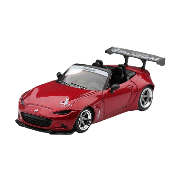発売予定日入荷日未定メーカーMINI-GT登場作品---商品詳細1/64スケールで新旧スポーツカーやレーシングカーを精密にモデル化しているMINI GTから、過激なカスタムスタイルで知られる「Pandem マツダ ミアータ MX-5」が、美しい「Kodo レッド」を纏い、新たなカラーバリエーションとしてラインナップに加わります。アグレッシブなワイドボディキットと大型リアウィングの造形が、マツダならではの鮮やかなレッドと見事に融合し、ストリートで圧倒的な存在感を放つ佇まいを手のひらサイズに凝縮しました。原型製作---サイズ1/64スケール商品仕様ダイキャスト製ミニカーパッケージ---備考2026年12月以降発売予定ですが、発売が大幅に変更となる可能性があるため、入荷日未定とさせていただいております。※商品の画像は試作品、実機・実車、イメージCGなどを内容の補助的説明として掲載いたしておりますので、実際の商品と異なる場合が御座います。個数制限お1人様2個まで■ ご予約商品全般に関するご注意当店では十分な数量を発注したうえでご予約を承っておりますが、生産上の都合などにより、入荷直前で数量を調整されてしまう場合が稀に御座います。その場合メールでご連絡のうえ、原則ご注文先着順でのご提供となります。また、複数個のご注文を減数させて頂いたり、ご注文自体を取り消しとさせて頂く場合が御座います。予めご了承頂けますようお願い致します。※2019年4月1日より、ご予約商品はお支払い方法に関わらず単体のみでの受付となります。上記日時以降にご予約商品を複数同時にご注文された場合、自動的にキャンセル処理が行われますのでご注意下さい。2019年3月31日以前にご注文の場合、同梱・分割につきましては以下からご確認下さい。ご注文管理システム概要※商品の大幅な延期についてメーカーの都合により発売の大幅な遅れが発生する可能性がございます。発売延期発生から1年以上情報が途絶えたものは、当店の判断で受注を一旦白紙とさせて頂く場合が御座います。正確な情報が入り次第、改めて受注を取り直し致します。また、2019年4月1日より、注文日より1年以上経過したご注文は、システム上強制キャンセルされることとなりました。予めご了承下さい。※ご予約商品のキャンセルについてご注文のキャンセルは発売延期時等も含み原則不可となりますので、十分ご検討の上お申し込み下さい。代金引換発送後の受け取り拒否などは、往復分の送料等諸経費をご請求させて頂きます。尚、複数個（2個以上）のご注文、海外メーカーの商品、1万円を超える高額商品のご注文はキャンセルを一切承る事が出来ませんので、十分ご検討のうえご注文下さい。また、キャンセル履歴のある方のご注文は、当店の判断でご注文をお断りさせて頂く場合が御座いますので予めご了承下さい。※商品の発送時期について◎ ご予約商品は入荷翌営業日より発送されます。営業日に付きましては、トップページのカレンダーをご確認下さい。入荷日が週末にあたる場合は、翌週の発送になります。お急ぎの発送に対応出来ない場合が御座いますので予めご了承下さい。※長期のお取り置きはしておりません。※当社が運営する他店舗でのご注文とはおまとめが出来ません。※お引越しや長期出張の際は事前にメールでご連絡下さい。※ラッピングサービス、海外発送は行っておりませんので予めご了承下さい。JAN CODE：840456312391