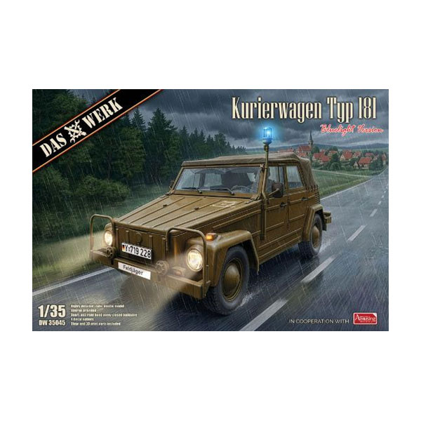 送料無料◆ダス・ヴェルク 1/35 クーリエワーゲン タイプ181 “ブルーライトバージョン” プラモデル USCDW35045 【10月予約】