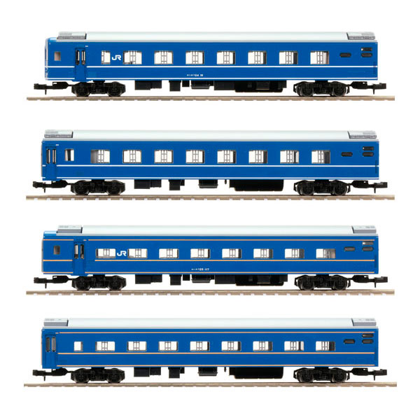 送料無料◆セット販売 9542/9543/9544/9545 トミックス オハネフ24-0形 (白帯・青森車両センター)＋オハネ24-0形 (白帯・青森車両センター)＋オハネフ25-100形 (金帯・青森車両センター)＋オハネ25-100形 (金帯・青森車両センター) 増結 Nゲージ 再生産 鉄道模型 【3月予約】