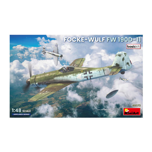送料無料◆ミニアート 1/48 フォッケ・ウルフ Fw190D-11 ベーシックキット プラモデル MA48072 【11月予約】
