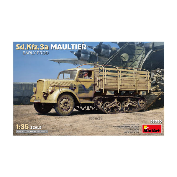 送料無料◆ミニアート MA53050 1/35 Sd.Kfz.3a マウルティア 初期生産型 プラモデル 【12月予約】